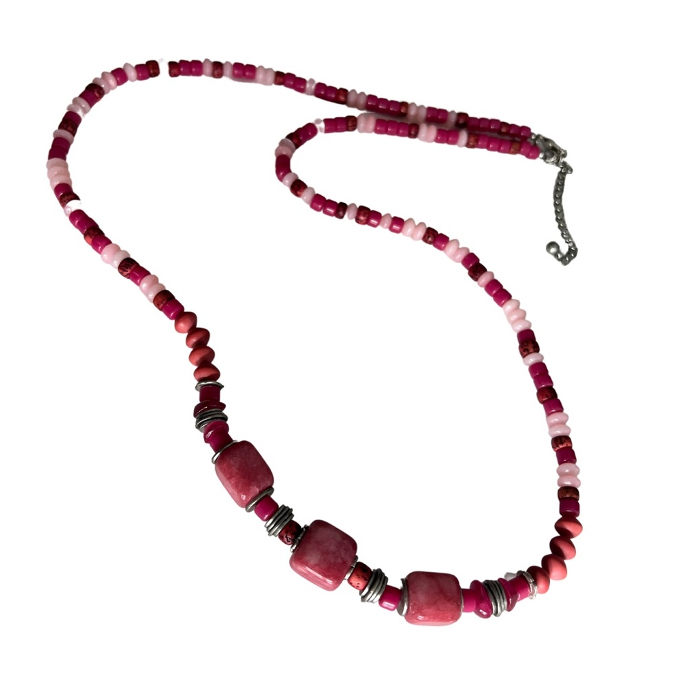Chico's Kima Long Pink Necklace